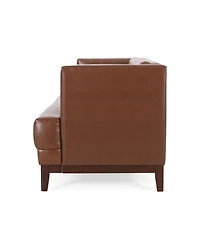 Streamdale Mid-Century Modern Tufted 3-Seater Sofa With Wood Frame