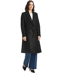 Kate Spade New York Women's Embellished Single-Breasted Coat
