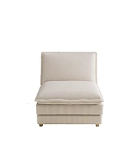 Streamdale Modular Sectional Sofa,Deep Seat Couch for Living Room, Modern L-Shaped Sofa for Living Room Bedroom Apartment,Beige