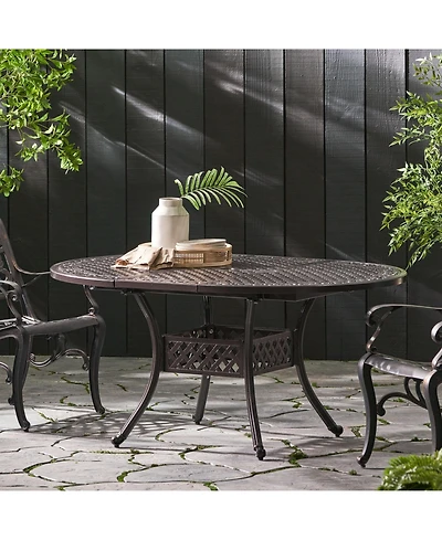 Streamdale Versatile Aluminum Extendable Outdoor Dining Table for Patio