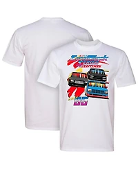 Nascar Classics Men's White Craftsmen Truck Series Retro Tri-Blend T-Shirt