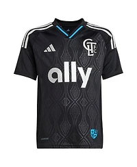 Adidas Big Boys and Girls Ashley Westwood Black Charlotte Fc 2025 Fortress Kit Replica Player Jersey