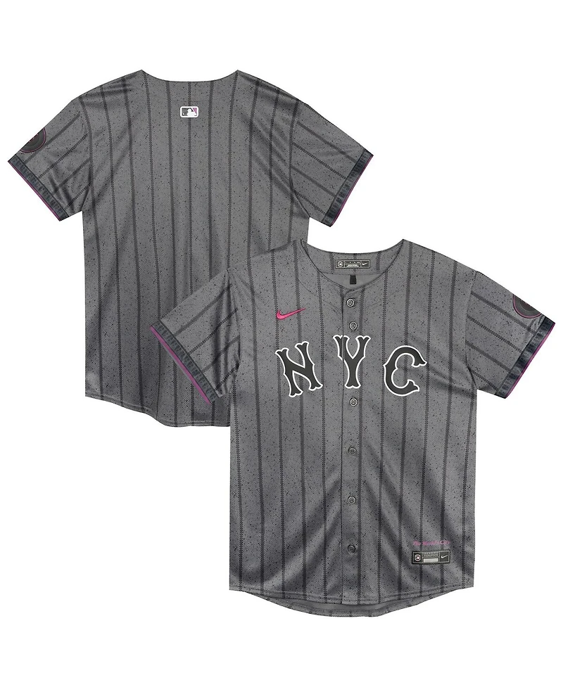 Nike Preschool Gray New York Mets City Connect Jersey