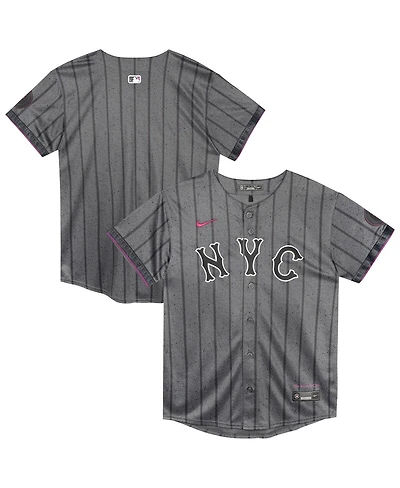Nike Preschool Gray New York Mets City Connect Jersey