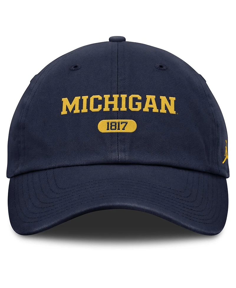 Jordan Men's Navy Michigan Wolverines Club Adjustable Hat