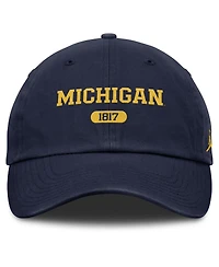 Jordan Men's Navy Michigan Wolverines Club Adjustable Hat