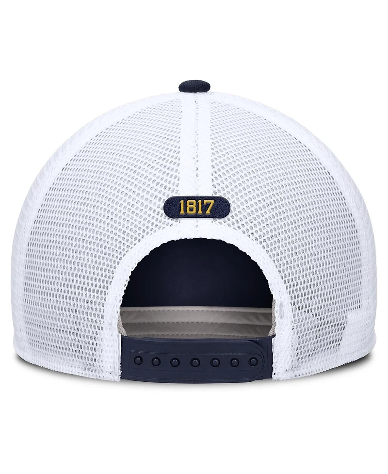 Jordan Men's Navy/White Michigan Wolverines Rise Trucker Adjustable Hat