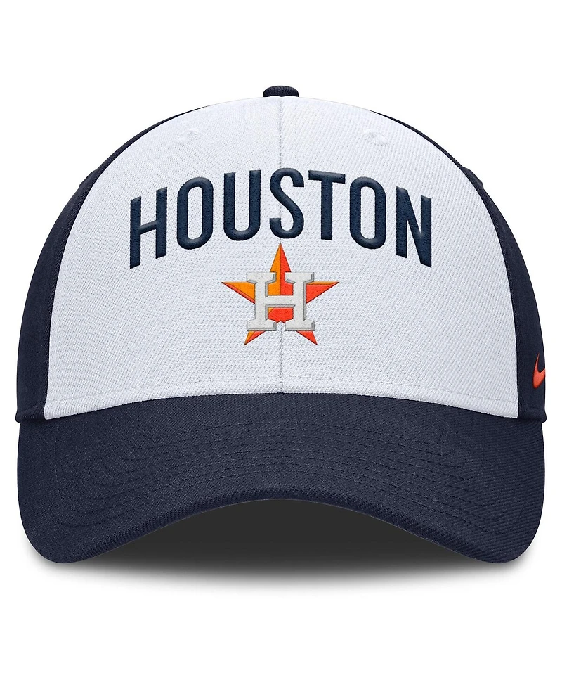 Nike Men's White/Navy Houston Astros Club Performance Adjustable Hat