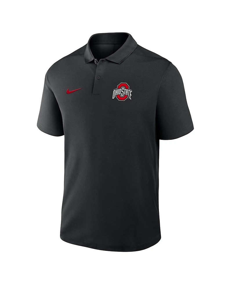 Nike Men's Ohio State Buckeyes Primetime Victory Primary Logo Performance Polo Shirt