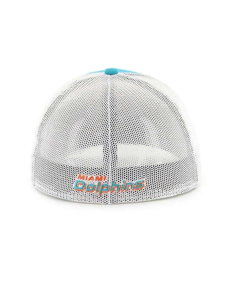 '47 Brand Men's Aqua/White Miami Dolphins Thrash Trophy Flex Hat