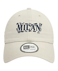 New Era Men's Tan Ac Milan Scribble 9TWENTY Adjustable Hat