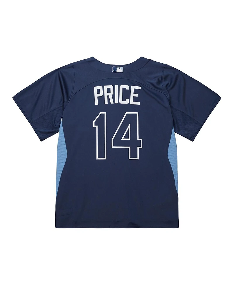 Mitchell & Ness Men's David Price Blue Tampa Bay Rays Authentic Batting Practice Jersey
