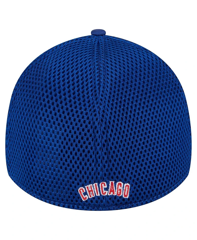 New Era Men's Royal Chicago Cubs Subtle Camo 39THIRTY Flex Hat