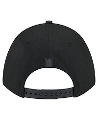 New Era Men's Black Brooklyn Nets Game Day Flag A-Frame 9FORTY Adjustable Hat
