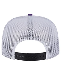 New Era Men's Black/Purple Sacramento Kings Throwback Dye Golfer Snapback Hat