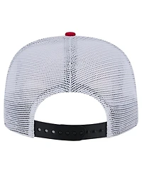New Era Men's Black/Red Detroit Red Wings Throwback V-Dye Adjustable Golfer Hat