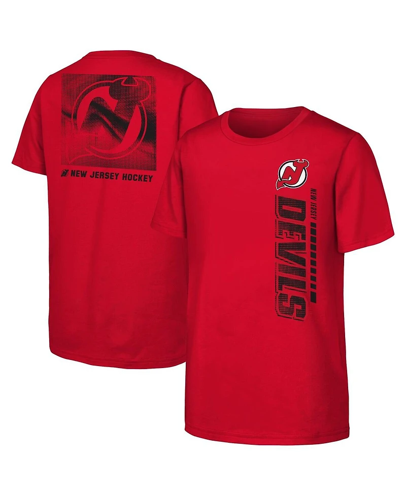 Outerstuff Big Boys and Girls Red New Jersey Devils Atmosphere T-Shirt