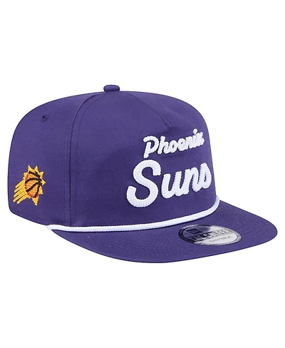 New Era Men's Purple Phoenix Suns Team Text Golfer Snapback Hat