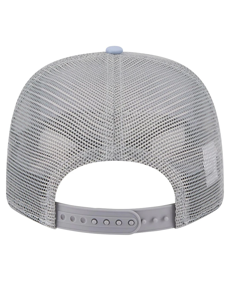 New Era Men's Light Blue/Gray New York Knicks Adventure Aloha Pattern 9SEVENTY Stretch-Snap Hat