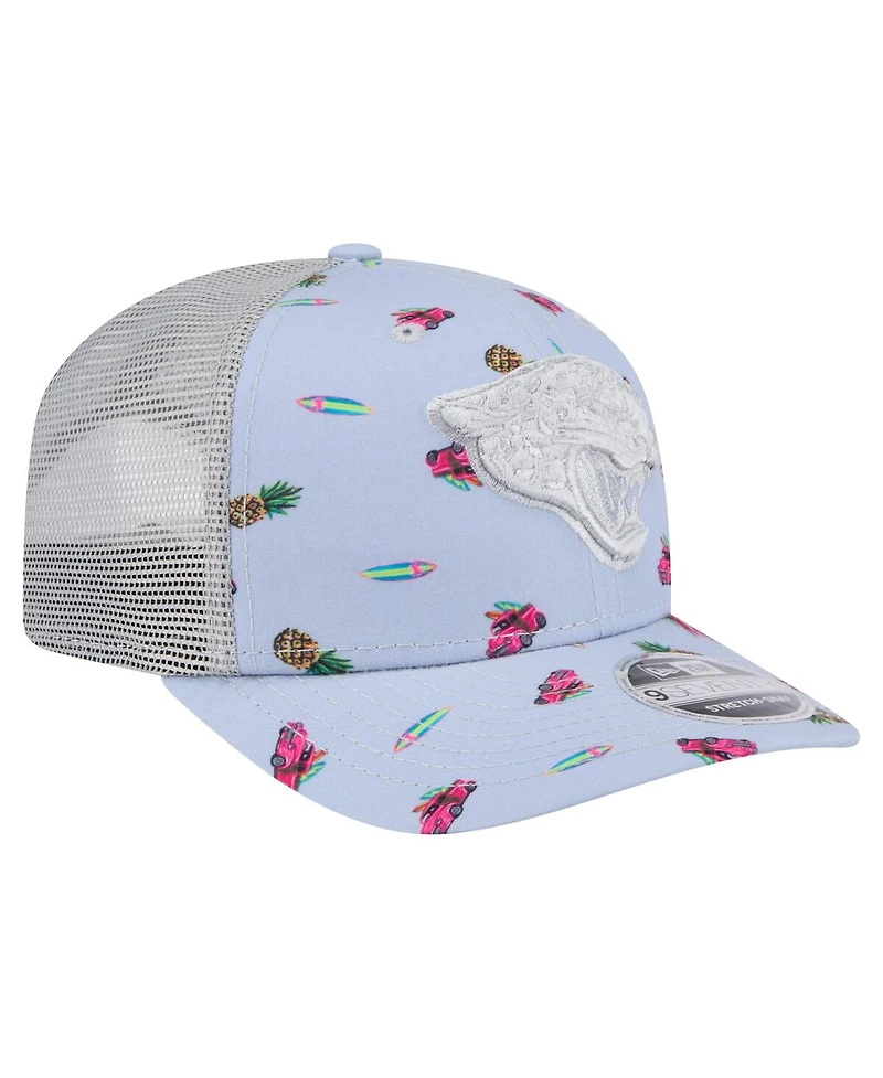 New Era Men's White Tampa Bay Buccaneers Adventure Flamingo Pattern 9SEVENTY Stretch snap Hat