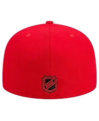 New Era Men's Red Carolina Hurricanes Core 59FIFTY Fitted Hat