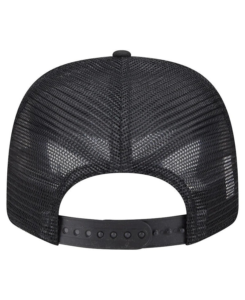 New Era Men's Black Pittsburgh Steelers Main Trucker 9SEVENTY Stretch Snap Hat