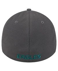 New Era Men's Graphite Philadelphia Eagles Main 39THIRTY Flex Hat