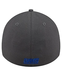 New Era Men's Graphite York Giants Main 39THIRTY Flex Hat