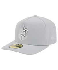 New Era Men's Gray Minnesota United Fc Color Pack A-Frame 59FIFTY Fitted Hat