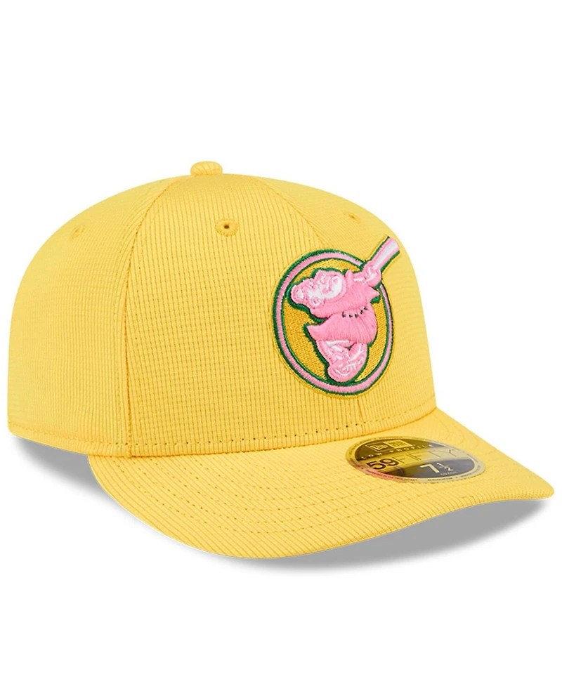 New Era Men's Yellow San Diego Padres City Connect Batting Practice Low Profile 59FIFTY Fitted Hat