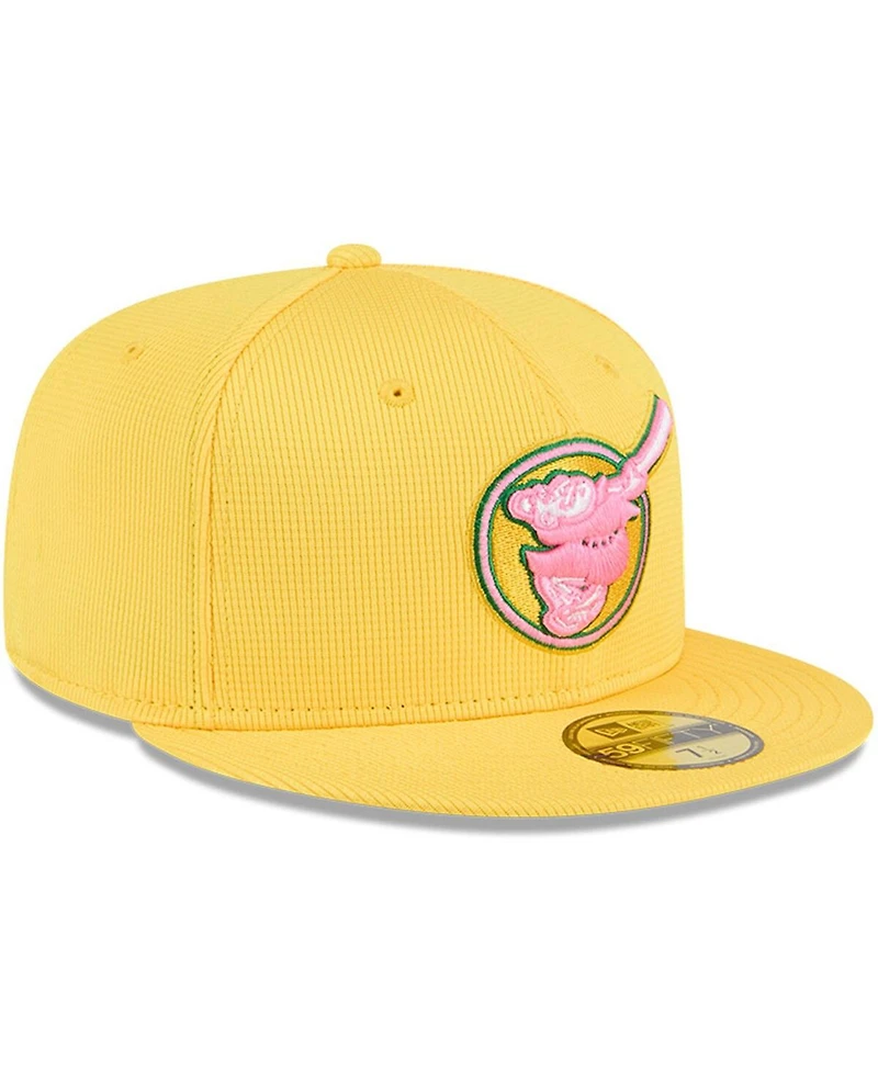 New Era Men's Yellow San Diego Padres City Connect Batting Practice 59FIFTY Fitted Hat