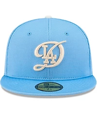 New Era Men's Light Blue Los Angeles Dodgers City Connect Batting Practice 59FIFTY Fitted Hat