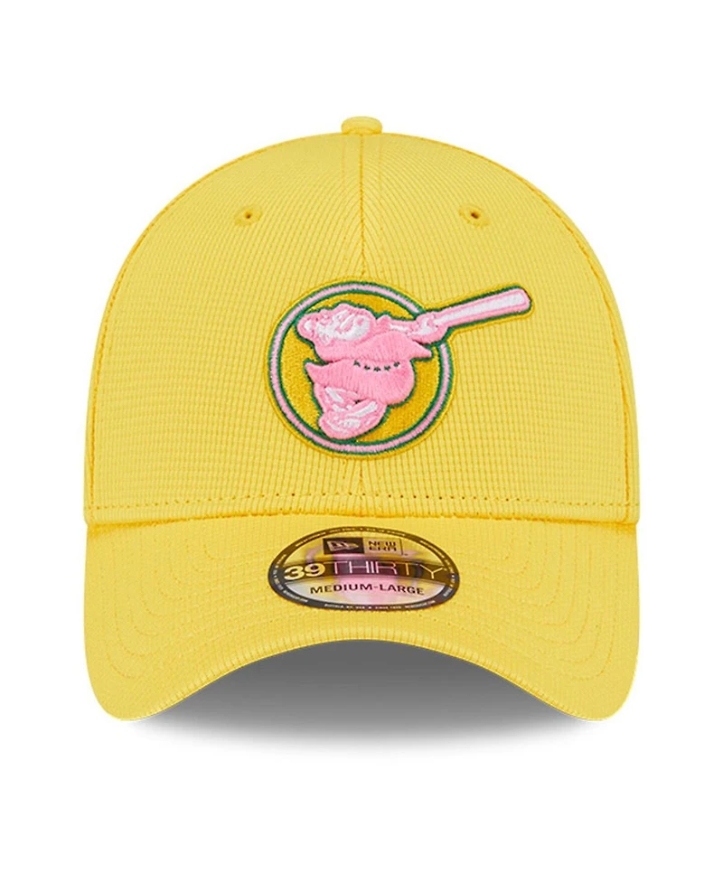 New Era Men's Yellow San Diego Padres City Connect Batting Practice 39THIRTY Flex Hat