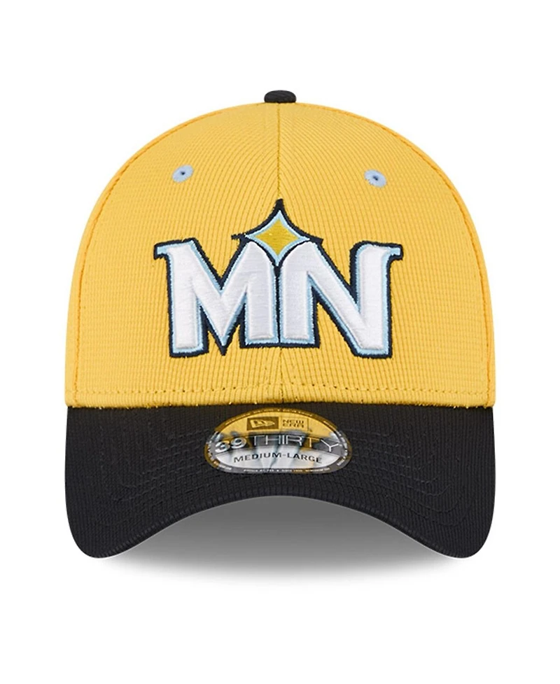 New Era Men's Yellow/Black Minnesota Twins City Connect Batting Practice 39THIRTY Flex Hat