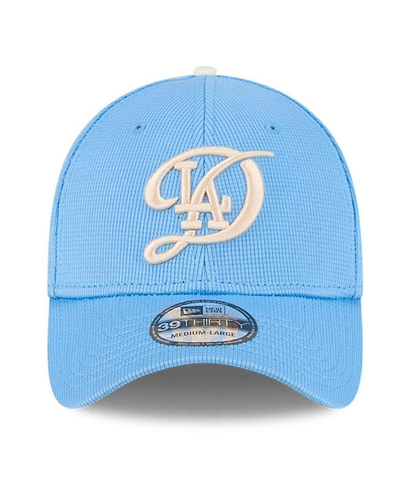 New Era Men's Light Blue Los Angeles Dodgers City Connect Batting Practice 39THIRTY Flex Hat