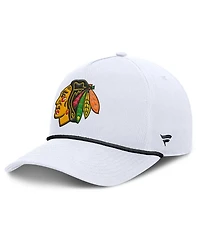 Fanatics Men's White Chicago Blackhawks Rope A-Frame Adjustable Hat