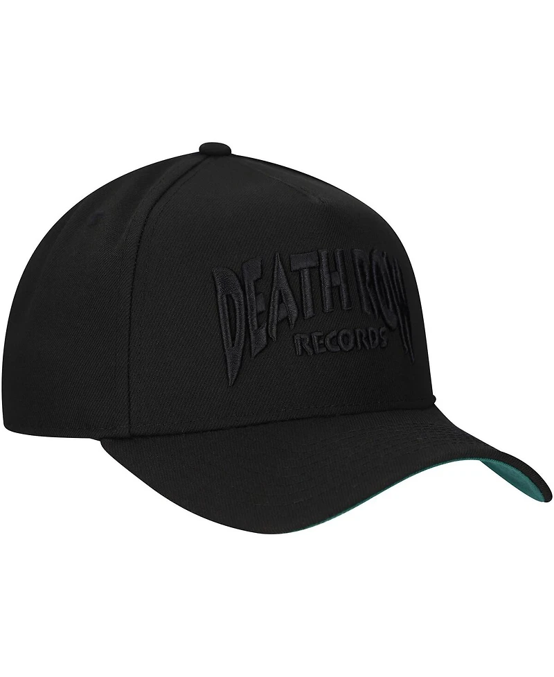 Lids Men's Black Death Row Records A-Frame Tonal Adjustable Hat
