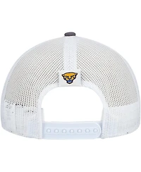 Top of the World Men's Gray/White Pitt Panthers Victory Baseline Trucker Adjustable Hat