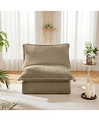 Streamdale Koala Armless Sofa - Camel