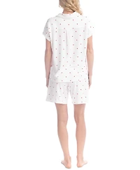 Ocean Pacific Women's Butter-Knit Ribbed Shortie Pajama Set