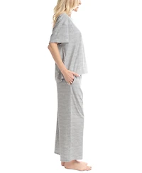 Muk Luks Women's Nautical Ribbed Lounge Pajama Set