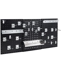 Wall-Mounted Pegboard Kit with 3 Pegboards for Garage Workshop