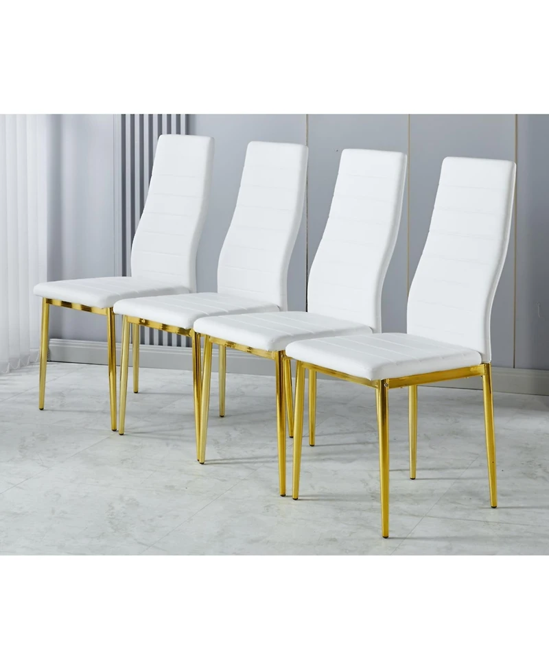 Streamdale Chair Set of 4, Gold