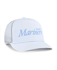 '47 Brand Men's Light Blue Seattle Mariners Foundation Script Hitch Adjustable Trucker Hat