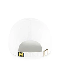 '47 Brand Men's White Michigan Wolverines Clean Up Adjustable Hat