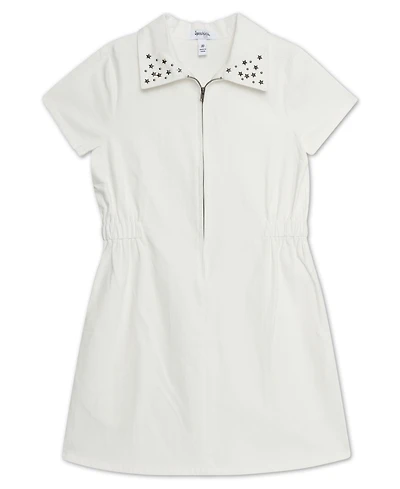 Speechless Big Girls Knee-length Short Sleeve Shirt Collar Dress