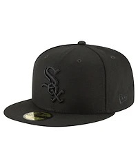 New Era Men's Black Chicago White Sox 125th Anniversary 59FIFTY Fitted Hat