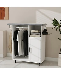 Streamdale Rolling Ironing Cabinet with Wheels Multipurpose Laundry Room Solution