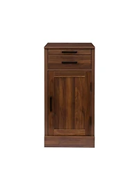 Streamdale brown walnut color modular wine bar cabinet Buffet Cabinet with Hutch for Dining Room
