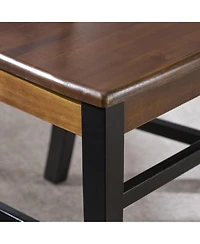 Streamdale Farmhouse Dining Chair Set (2) Rustic, Stylish, Durable Acacia Wood